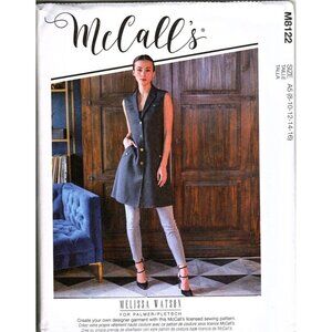 McCall's M8122 Misses 8 to 16 Tunic Vest Melissa Watson Uncut Sewing Pattern